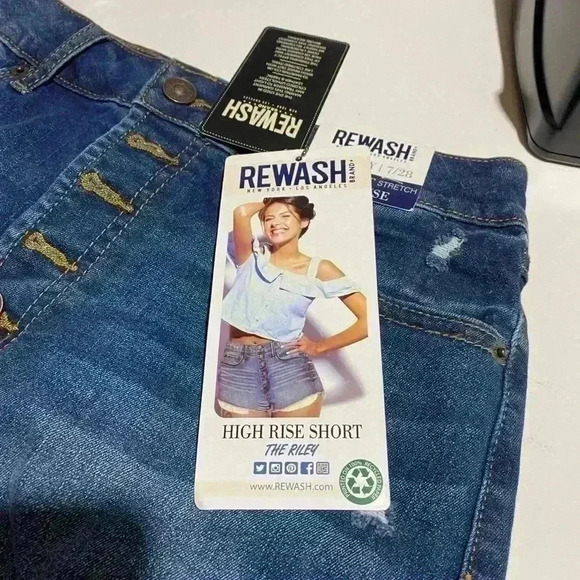 REWASH High Rise Short “The Riley” Size 7/28 - Picture 4 of 5